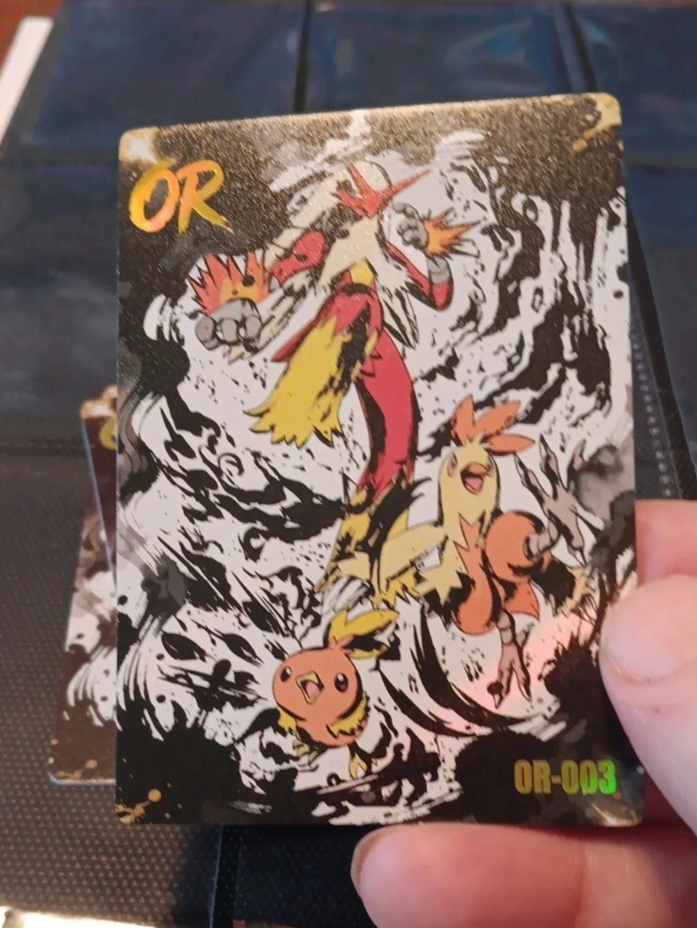 Pokemon OR Collector Card - Black, White, Yellow, Red, Orange